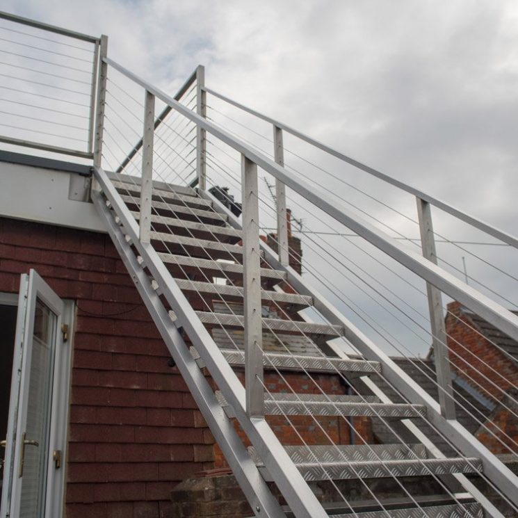 Outdoor Metal Staircase